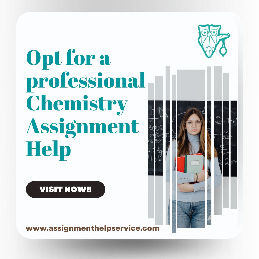 assignmentglobe's tweet image. Avail premium Chemistry Assignment Help from a team of professional academic experts. Score the best grades in all your academic tasks.
#assignmenthelpservice #chemistryassignment #chemistryassignmenthelp #chemistryexpert #chemistryhelponline