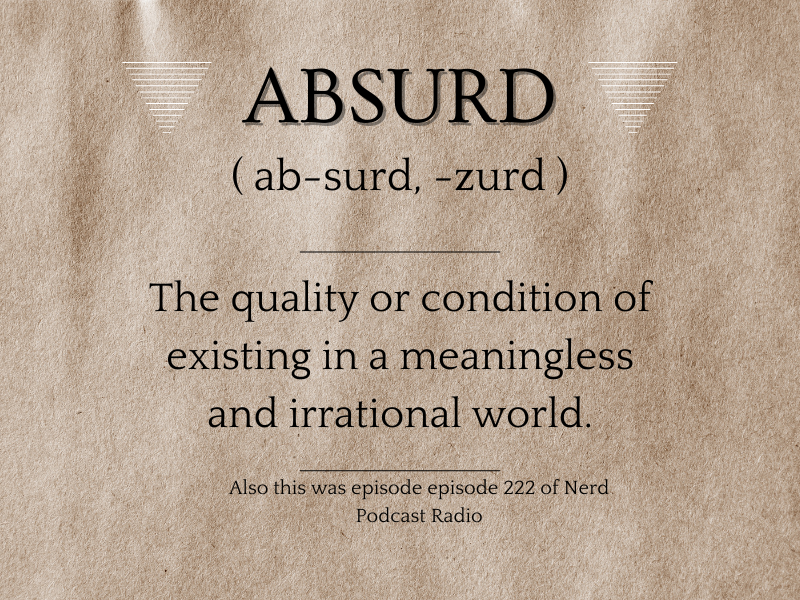 soundcloud.com/nerdpodcastrad…
Super Vegan Brian surprised David and Stolas with an absurd topic. 

#montypython #comedy #absurdcomedy #absurdhumor #britishhumor #nakecomediansarentneccesarilyabsurd