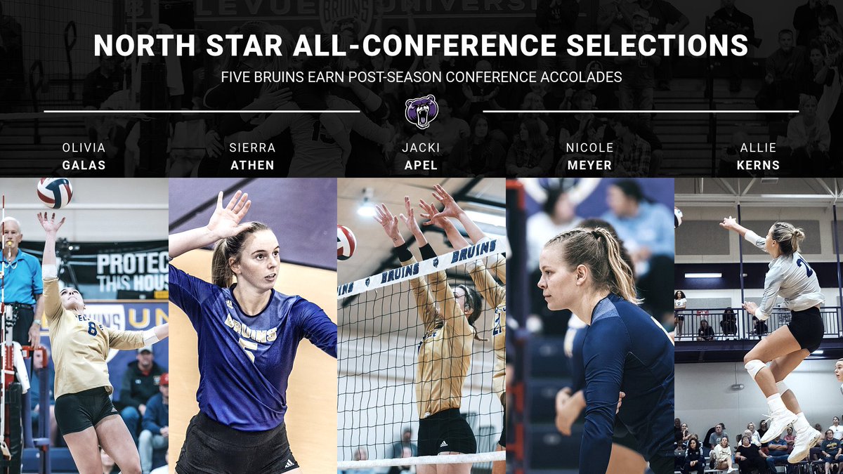 BUBruinsVB (@bubruinsvb) on Twitter photo 🟣 Big Time Performers. 🟣
Congratulations to these five Bruin volleyball players who earned all-NSAA accolades tonight. 🏆🏅
<a href="/liv_galas/">liv</a> - First Team
<a href="/AthenSierra/">Sierra Athen</a> - First Team
<a href="/jacki_apel/">Jacki</a> - First Team
<a href="/nicolemeyerr_/">Nicole Meyer</a> - First Team
<a href="/allie23k/">Allie Kerns</a> - Second Team 🟣 Big Time Performers. 🟣
Congratulations to these five Bruin volleyball players who earned all-NSAA accolades tonight. 🏆🏅
<a href="/liv_galas/">liv</a> - First Team
<a href="/AthenSierra/">Sierra Athen</a> - First Team
<a href="/jacki_apel/">Jacki</a> - First Team
<a href="/nicolemeyerr_/">Nicole Meyer</a> - First Team
<a href="/allie23k/">Allie Kerns</a> - Second Team