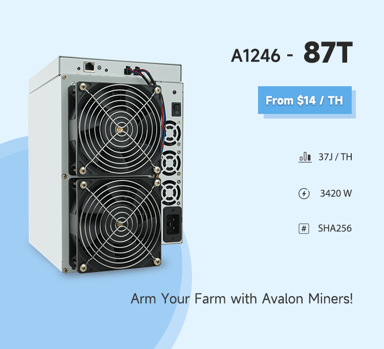 Canaan_Shop's tweet photo. In stock #avalonMiner #Miners #Canaan #BTC #miners #87T https://t.co/jCeCIupIQY