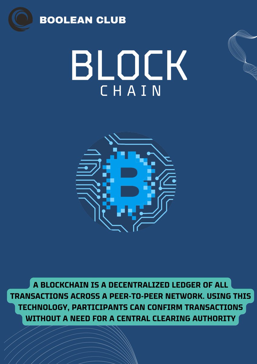 BooleanClub's tweet image. Block chain is a digital database
#Jmieti #programming #coding #coder #education #educational #doyouknow #prorammerlife #programmer #computer #computerscience #computers #programmerlifestyle #softwaredeveloper #softwareengineer #engineering #developer #webdevelopment #BooleanClub
