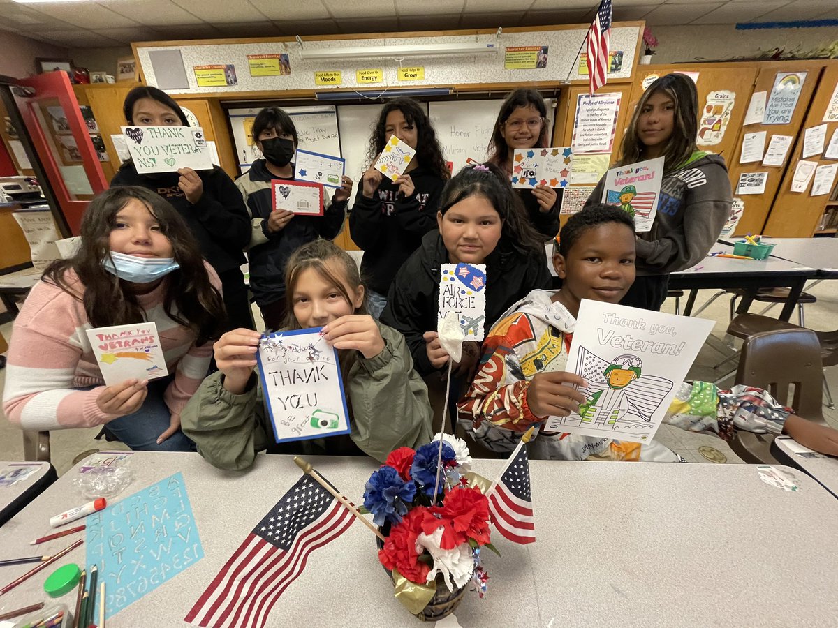 Vista Heights says thank you for your service to all veterans. Two of our staff shared about their experiences at an assembly today and our band and choir performed. Students also made cards thanking veterans for their service. #MVUSDSparkles