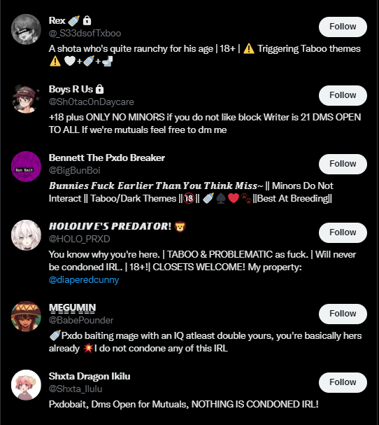 ⚠️A few moots are following this individual that is willingly following pxdo/shxta accounts recently. The list is EXTENSIVE not just a few. Regardless. . .

If you have anyone following them let them know .