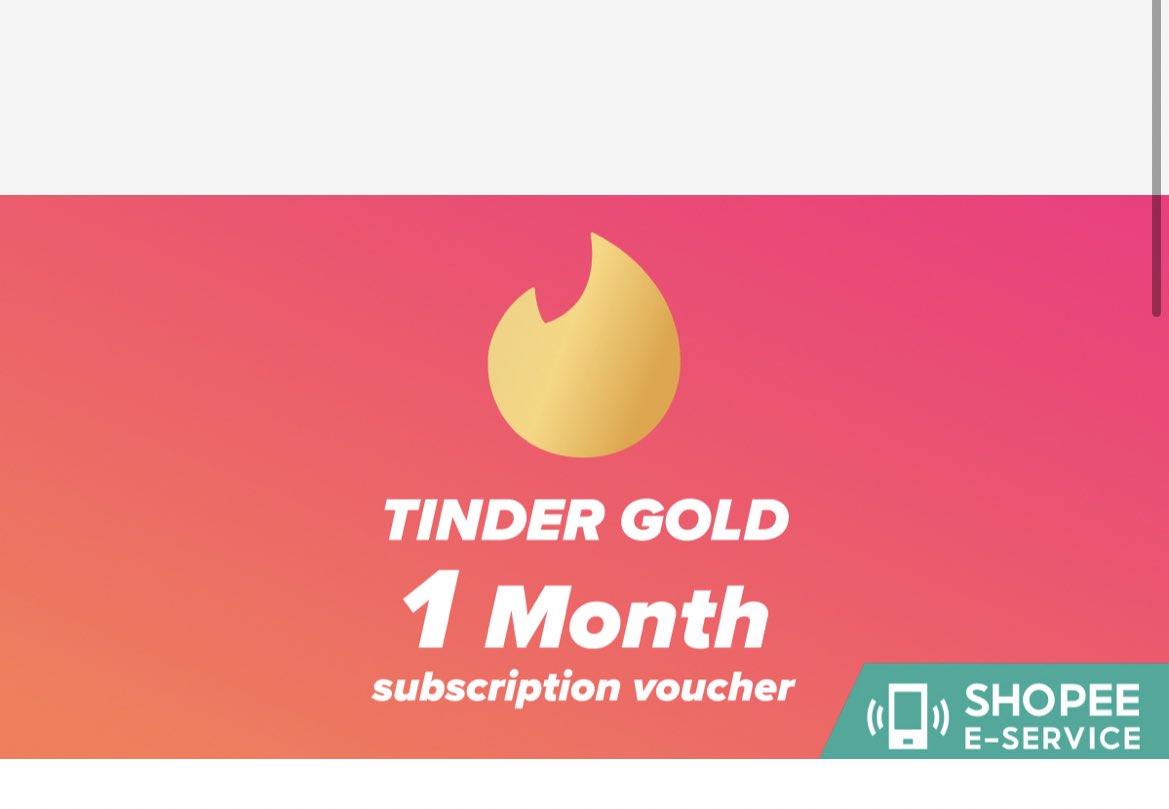 ช่างแม่ง🐰🏳️‍🌈 on Twitter "11.11 วันคนโสด!🔥 Tinder Gold 1 Month ลด 50 ที่ Shopee EService! 💞