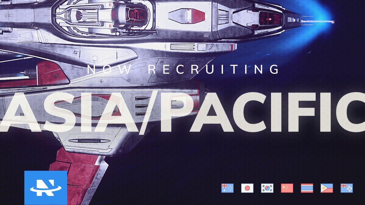 Lead the way in one of the new Asia/Pacific squads now forming in NOVA Intergalactic - one of the largest and most active orgs in <a href="/RobertsSpaceInd/">Star Citizen</a> #StarCitizen #Asia #Australia