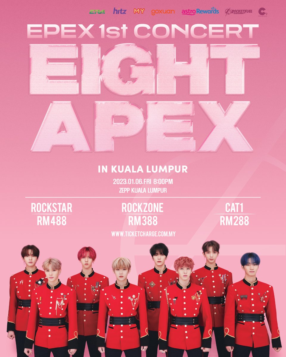 rocketfuelent's tweet photo. ❗Concert Ticket On Sales Details❗

Date : 18.11.2022
Time : 12PM
Ticket price : ROCKSTAR RM488, ROCKZONE RM388, CAT 1 RM288 (Ticket price exclude RM4 processing fee)
Ticketing website : https://t.co/Uvcubz3Gjv

@the_EPEX @by_EPEX https://t.co/RCg83bs5GS
