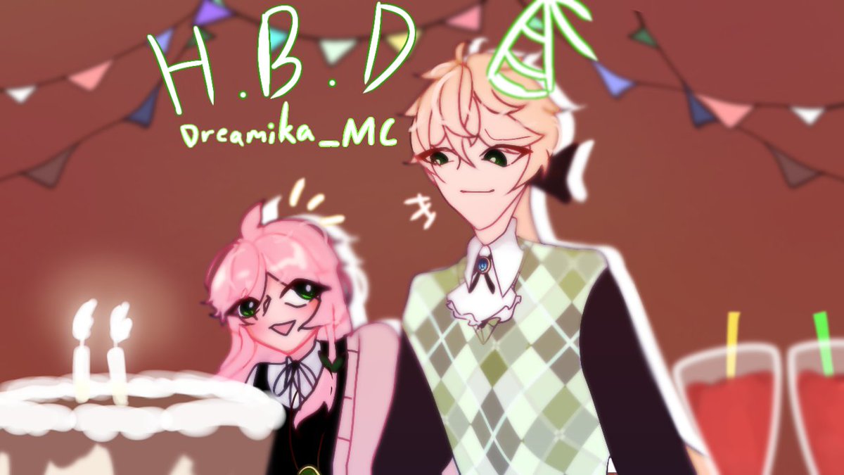 no_vegetabl_ok's tweet photo. H.B.D >:3  @Dreamika_MC https://t.co/nxIxUgy5hZ