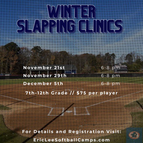 CoachLee_LC's tweet photo. 🚨Upcoming Winter Camps🚨

Hitting and Slapping Clinics are capped at 6 registrants!

Christmas Break Skills Day is capped at 24 registrants!

GREAT ratios for learning.

Looking forward to having you on our campus!

https://t.co/alMmThGYKv

#rollcanes https://t.co/m09lfEDqQQ