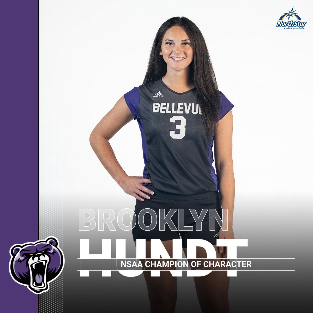 Champion of Character. 💜

Congratulations to senior defensive specialist Brooklyn Hundt for being chosen as a Champions of Character recipient for exemplifying the five core values of the NAIA: integrity, respect, responsibility, sportsmanship, and servant leadership.