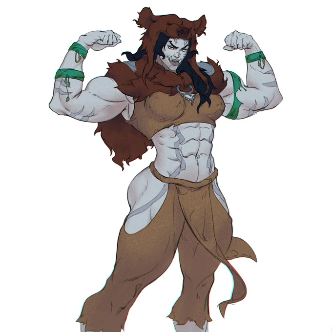 Mulush, half-orc and goddess 