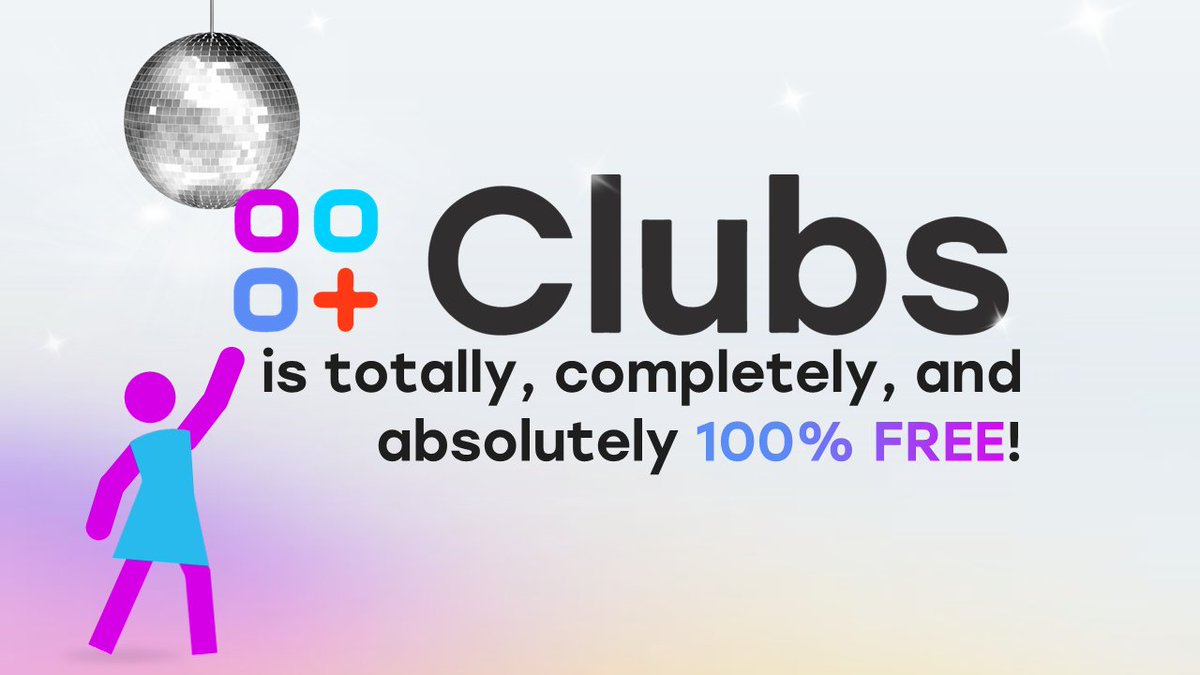 poweredbyClubs's tweet photo. If you're wondering... yes, Clubs from $DEV Protocol is FREE. If your project has an awesome community, bring it to #web3 in just 1 minute and start maximizing it's potential with powerful built-in easy-to-use tools, for free! Cause the best things in life are free. #devprotocol https://t.co/caXz9bOUaN