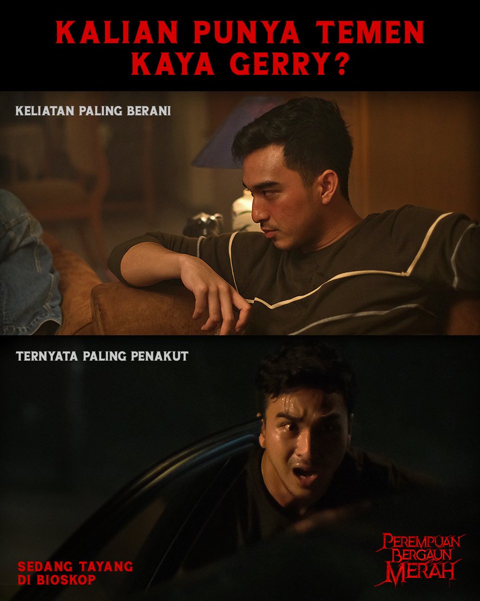 BergaunMerah's tweet photo. Ada yang punya temen kayak Gerry?

Ajakin dia nonton Perempuan Bergaun Merah. Cocok tuh!
Yuk beli tiketnya sekarang!

#PerempuanBergaunMerah https://t.co/2n9yVTuBpj