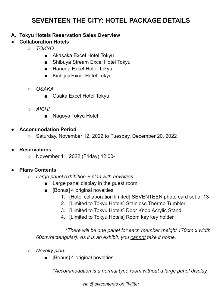 K-POP・アジア SEVENTEEN THE CITY HOTEL PACKAGE K-POP・アジア SEVENTEEN THE CITY HOTEL PACKAGE K-Pop Group