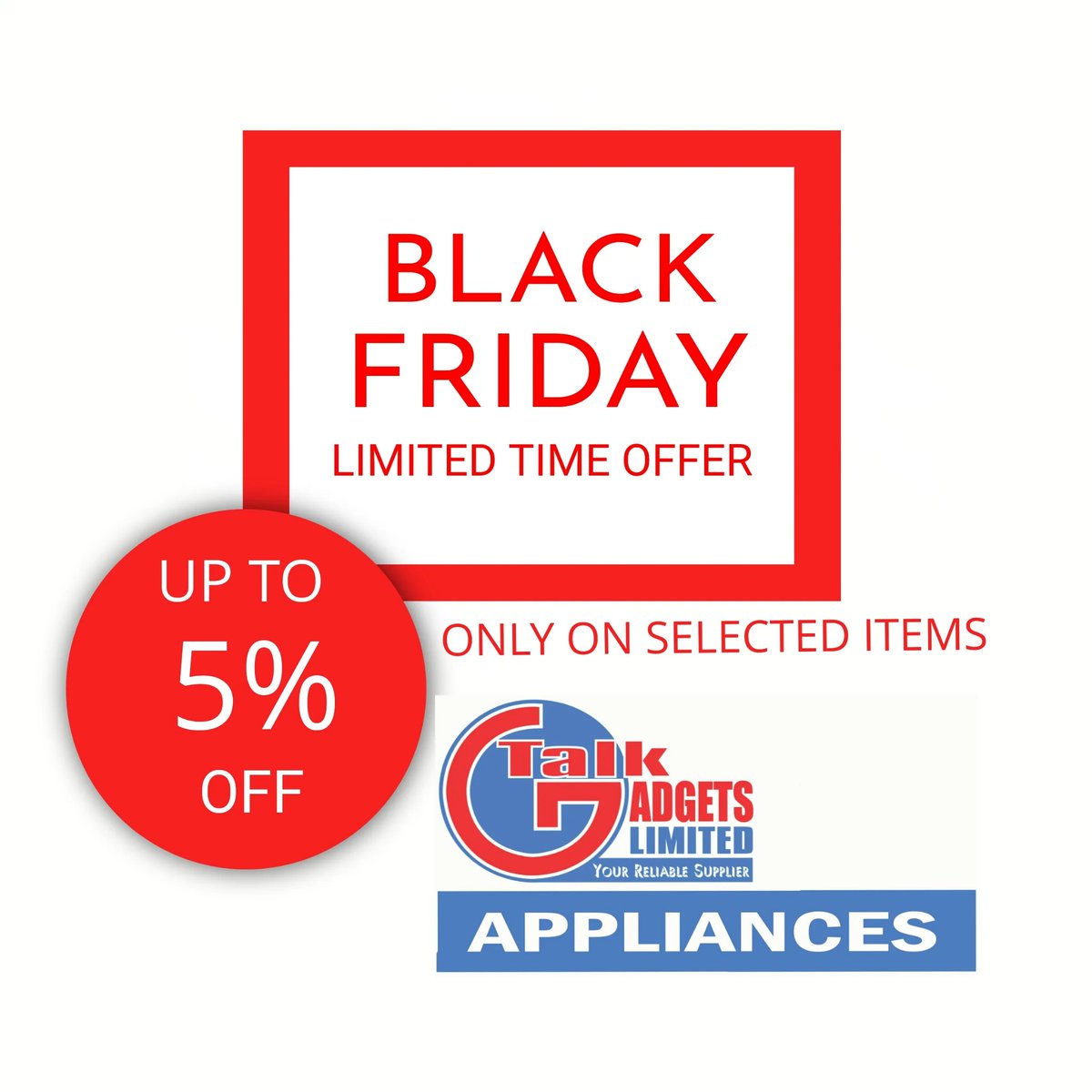 Talkgadgets1's tweet photo. Don't miss out
Discount on selected items https://t.co/6gDiz27VGA
