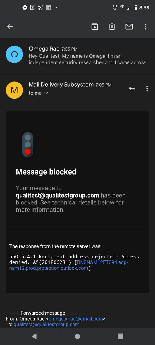 VirtualPilotLt's tweet photo. @Qualitest I've been trying to get in contact with you regarding a recruiter that says they work with you. If they do work with you I'd like to speak with your HR, if not I'd like to report this information to your cyber security or scams department. https://t.co/4Cp8QKjRtO