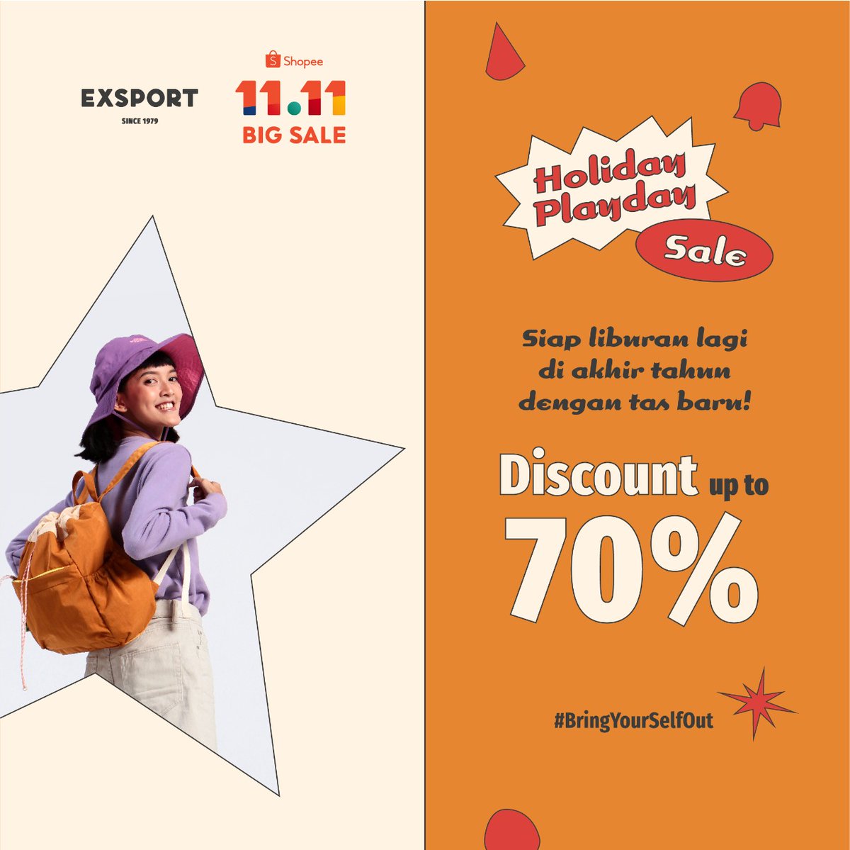 exsportbags's tweet photo. 🚨Siap-siap serbu PROMO 11.11! 🚨
Khusus hari ini, kamu bisa dapet DISKON sampai 70% + GRATIS ONGKIR untuk berbagai produk pilihan dari Exsport.
Cek slide postingan ini dan pilih penawaran terbaik untuk kamu sekarang!
#exsportbags #promo1111 #diskontas #diskonnovember https://t.co/hoUBjcn72D