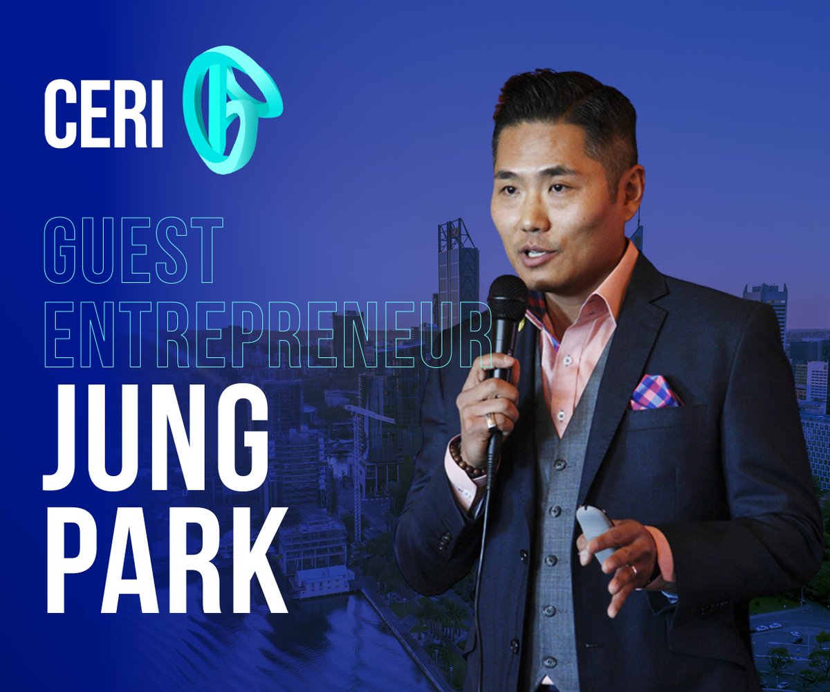 CERI__WA's tweet photo. We are thrilled to welcome @JungParkOne CERI as our Guest Entrepreneur. Jung is an Entrepreneur, Strategist, Professor, Speaker, Author and Expert in Personal Branding.

Jung will be joining us on November 21, book your free seat here: https://t.co/OyY1Y0kDL2 https://t.co/DhzWMCb6jw