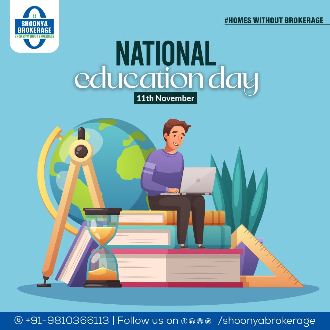 ShoonyaB's tweet photo. The most beautiful and thoughtful present we can give a child is his education. Never miss a chance to educate a child. Happy National Education Day!

#NationalEducationDay #Education #Study #Knowledge #shoonyabrokerage #homeswithoutbrokerae https://t.co/EEAePqDGxw