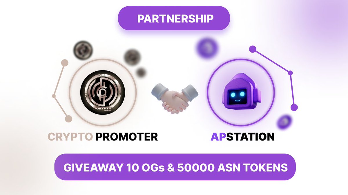 📣Massive #Giveaway 🔥

😱 Reward Pool-
🎁 ASN Token 50,000
For 2000 First FCFS users and 1000 Random users 

To Enter:
✅ Finish Tasks - giv.gg/apstationairdr…

#Airdrops #Airdrop #AirdropCrypto
