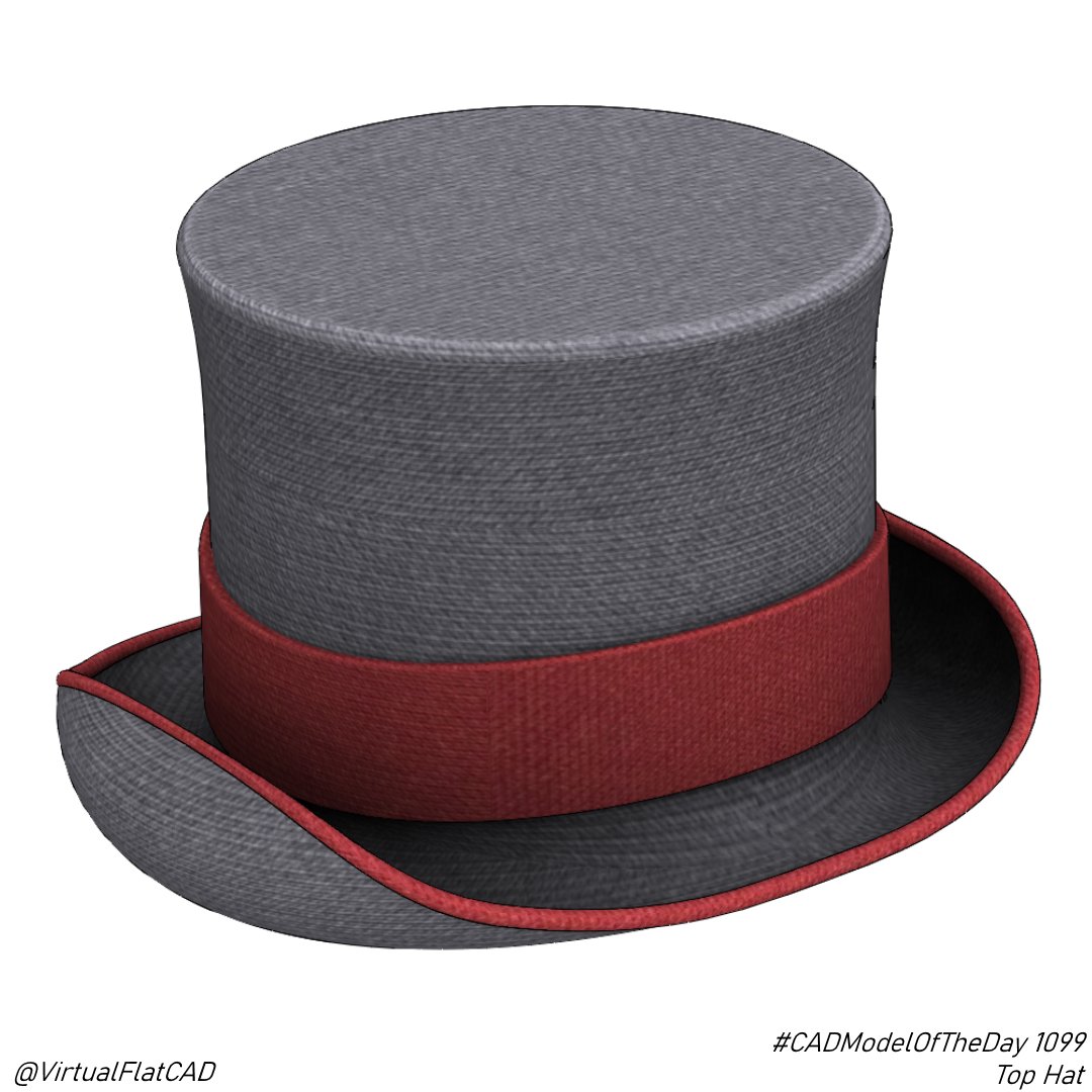 Fun Fact. My first SolidWorks lesson I got, we learned with a top hat. It was nothing like this once, since this one was modeled with advanced surfacing, but look how far I've come. #CADModelOfTheDay 1099.
.
.
#cad #3d #3dmodeling #solidworks #challenge #everyday