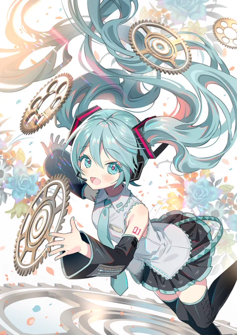 五頭身ちゃんとミクちゃん 