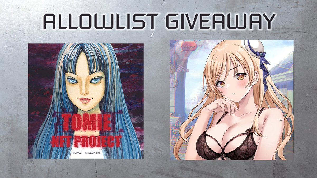 HOSHIBOSHI X TOMIE by Junji Ito 
2x AL GA #STARLIST

#HOSHIBOSHI combines Vtubing and NFTs to create an innovative web3 ecosystem!!

1. Follow @HoshiBoshiNFT <a href="/Mira_HOSHIBOSHI/">海空Mira</a> <a href="/TOMIEbyJunjiIto/">TOMIE by Junji Ito</a> 
2. 💜, RT, and tag at least one friend
3. Join the Discord:discord.com/invite/hoshibo…
48H