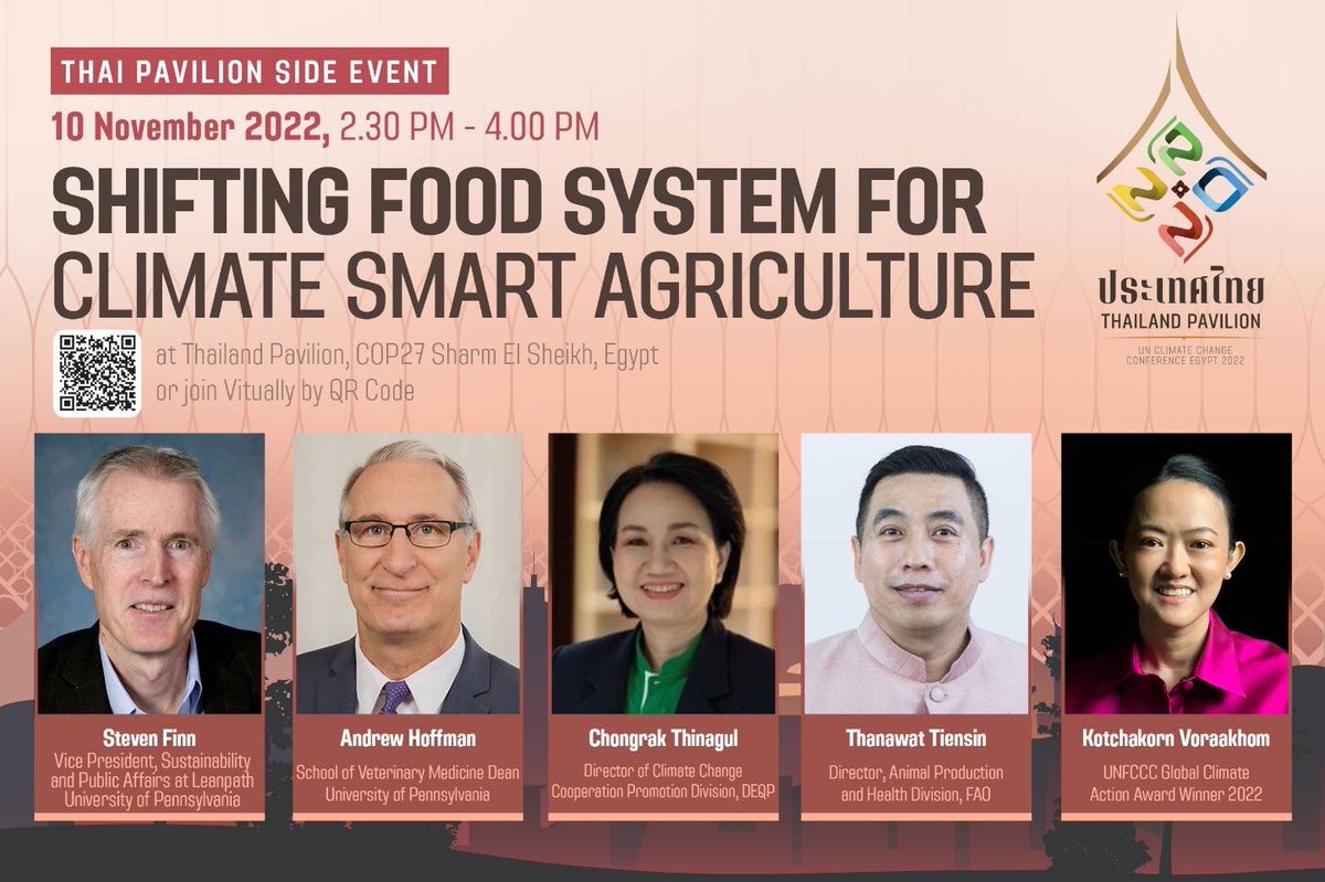 Thanawat Tiensin (@thanawattiensin) on Twitter photo Inspiring to share the experiences and actions of farmers & producers in shifting #agrifood systems for #Climate-smart Agriculture & Livestock at Thailand Pavilion in #COP27. We shared &learned how support sustainable agrifood & livestock transformation.ππππππ<a href="/FAOLivestock/">FAO Livestock</a> Inspiring to share the experiences and actions of farmers & producers in shifting #agrifood systems for #Climate-smart Agriculture & Livestock at Thailand Pavilion in #COP27. We shared &learned how support sustainable agrifood & livestock transformation.ππππππ<a href="/FAOLivestock/">FAO Livestock</a>