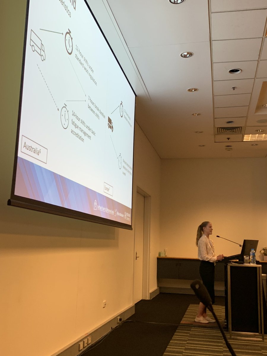 Alex Wolkow (@wolkow_research) on Twitter photo Amazing presentation by <a href="/HarrisRachael_/">Rachael Harris</a> at her first #SDU2022 conference. Rachael’s findings suggest current break regulations may be insufficient for Aust truck drivers to obtain recommended sleep duration between consecutive shifts. <a href="/MonashSleepLab/">MonashSleepLab</a> <a href="/turnerinstitute/">Turner Institute for Brain and Mental Health</a> <a href="/IBAS_Austin/">Institute for Breathing and Sleep</a> Amazing presentation by <a href="/HarrisRachael_/">Rachael Harris</a> at her first #SDU2022 conference. Rachael’s findings suggest current break regulations may be insufficient for Aust truck drivers to obtain recommended sleep duration between consecutive shifts. <a href="/MonashSleepLab/">MonashSleepLab</a> <a href="/turnerinstitute/">Turner Institute for Brain and Mental Health</a> <a href="/IBAS_Austin/">Institute for Breathing and Sleep</a>
