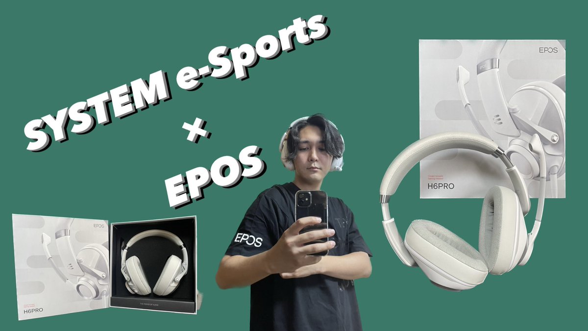 Trigger_Kal's tweet photo. SYSTEM e-Sports(@System_ESP )のスポンサーである
EPOS (@eposgamingJapan )様より
ヘッドセット「H6PRO」を提供していただきました🎉

見た目がカッコよすぎる❗️
着け心地最高で、長時間使用してても疲れないのでおすすめです❗️

#SYSTEMeSports #SYS
#EPOS #Headset #H6PRO https://t.co/mrgtGIjccv