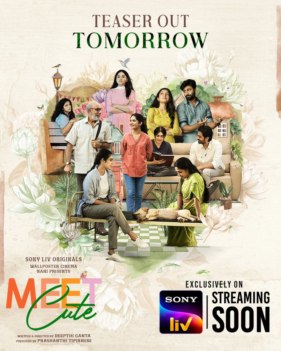 Sony LIV (@sonyliv) on Twitter photo Get ready to witness the stories directed by Deepthi Ghanta and produced by Prashanti Tipirneni. #MeetCute streaming soon on Sony LIV. #SonyLIV #MeetCuteStories #MeetCuteOnSonyLIV
<a href="/SonyLIV/">Sony LIV</a> <a href="/walpostercinema/">Wall Poster Cinema</a> @mail2ganta <a href="/NameisNani/">Nani</a> <a href="/tprashantii/">Prashanti Tipirneni</a> <a href="/i_amak/">Ashwin Kumar</a> <a href="/VarshaBollamma/">Varsha Bollamma</a> Get ready to witness the stories directed by Deepthi Ghanta and produced by Prashanti Tipirneni. #MeetCute streaming soon on Sony LIV. #SonyLIV #MeetCuteStories #MeetCuteOnSonyLIV
<a href="/SonyLIV/">Sony LIV</a> <a href="/walpostercinema/">Wall Poster Cinema</a> @mail2ganta <a href="/NameisNani/">Nani</a> <a href="/tprashantii/">Prashanti Tipirneni</a> <a href="/i_amak/">Ashwin Kumar</a> <a href="/VarshaBollamma/">Varsha Bollamma</a>