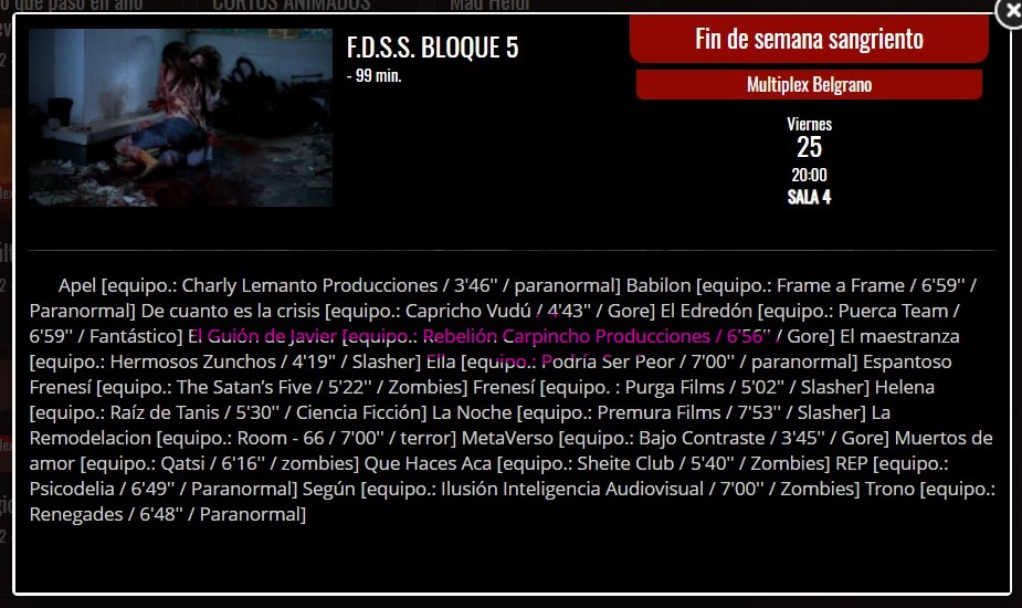 DocProgramador's tweet image. Momento alto en mi vida. No lo puedo creer. El 25 de noviembre &quot;El Guion de Javier&quot; en el Multiplex de Belgrano. Viva el cine!
🔥🎬🔥

@rojosangre