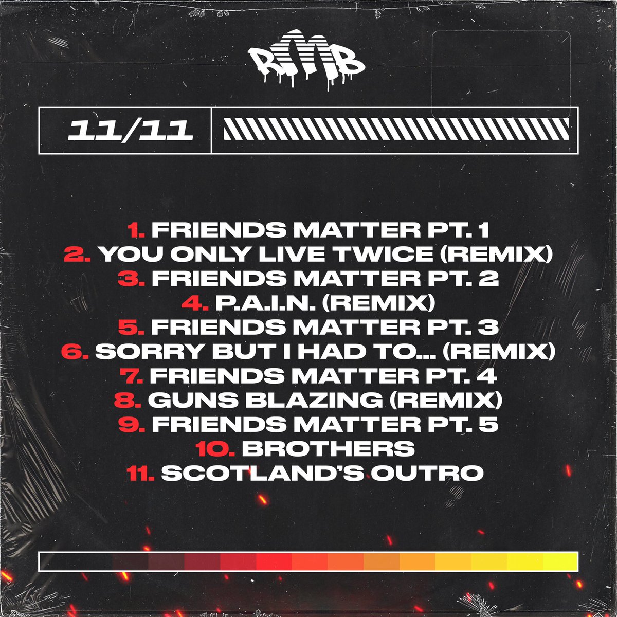 RyanMBarber's tweet photo. 11/11โฆ 11-TRACK PROJECTโฆ NOVEMBER 11thโฆ YOU GET IT.
๐๐ง๐จ๐ปโ๐ผ๐ด๓ ง๓ ข๓ ณ๓ ฃ๓ ด๓ ฟ๐ป๐งผ
WTF happened homie??โฆ SORRY BUT I HAD TOโฆ Still BROTHERS.
Listen now. Exclusively on SoundCloud. โ๏ธ
#RMB #November11 #HipHop #Rap #Remix #Podcast #FriendsMatter #LandB #SoundCloud https://t.co/9VstEet5OZ