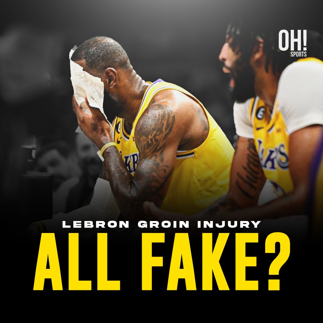 OhSportsPH's tweet photo. Did Lebron "fake" his injury?

Read the complete story at https://t.co/v9WNpsLskv

#NBA #nba2k #nbanews #LebronJames #Lebron #losangeleslakers #Lakers #basketball #sports #injury #fyp #foryou #OhSportsPH https://t.co/IW7rjd1Noi