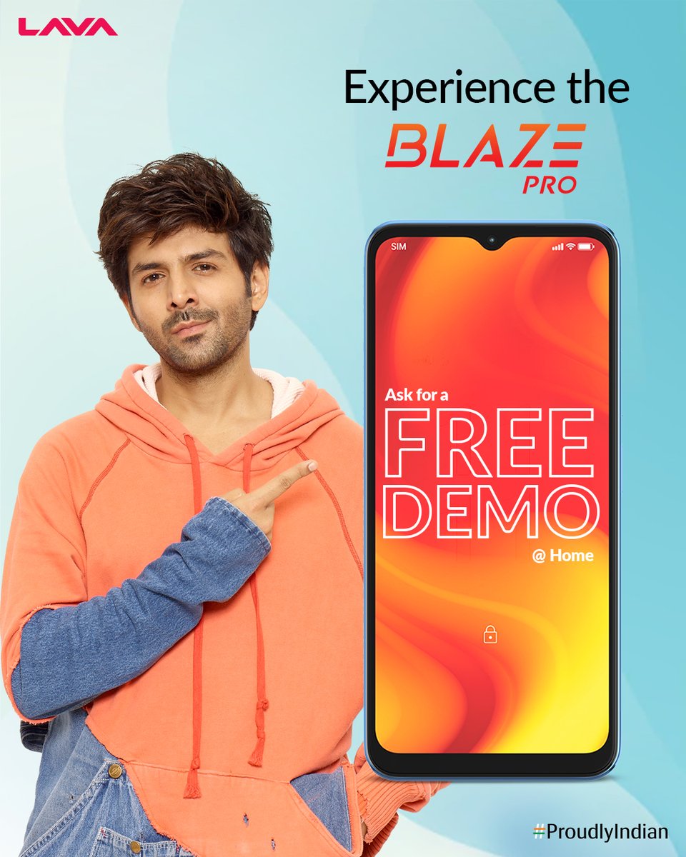 LavaMobile's tweet photo. Get up close and personal with Blaze Pro and experience it in the comfort of your home.
Ask for a free home demo: https://t.co/9B3tdCbxIE
#BlazePro #LavaMobiles #ProudlyIndian https://t.co/zO0D6Hf4IA
