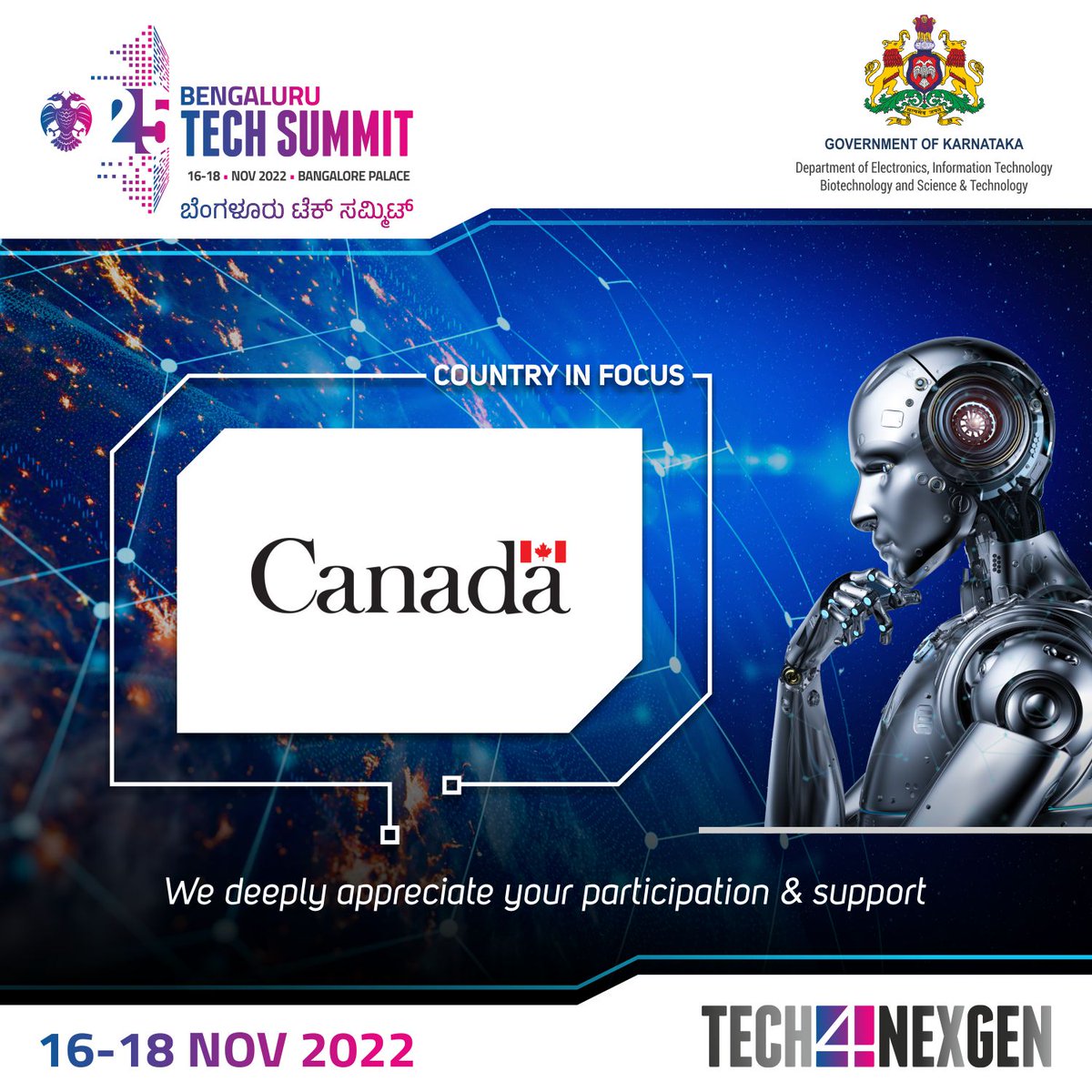 Excited to have Canada join forces as the Country in Focus with BTS to celebrate 25 years of innovation &amp; technology.

#BTS2022 #Tech4NexGen #innovation #technology 
<a href="/invest_canada/">Invest in Canada</a> <a href="/CMofKarnataka/">CM of Karnataka</a> <a href="/BSBommai/">Basavaraj S Bommai</a>