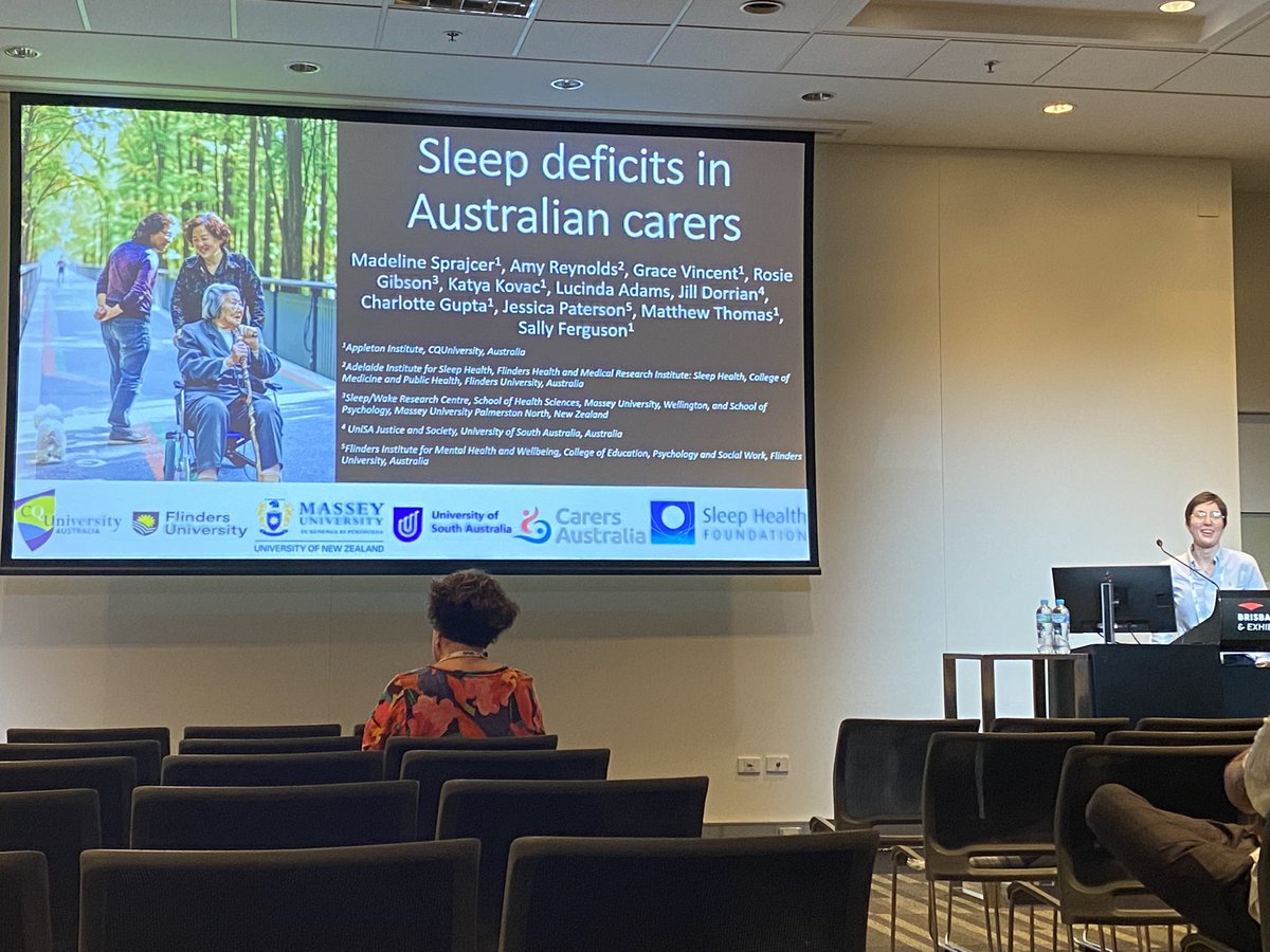 Comprehensive presentation regarding #sleep deficits in #Australian #carers by <a href="/msprajcer/">Madeline Sprajcer</a> highlighting: poor sleep for carers; 17% not using any strategies to improve their sleep; 50% not seeking help. Providing opportunity for intervention with this population #SDU2022 <a href="/asa_nest/">ASA NEST</a>