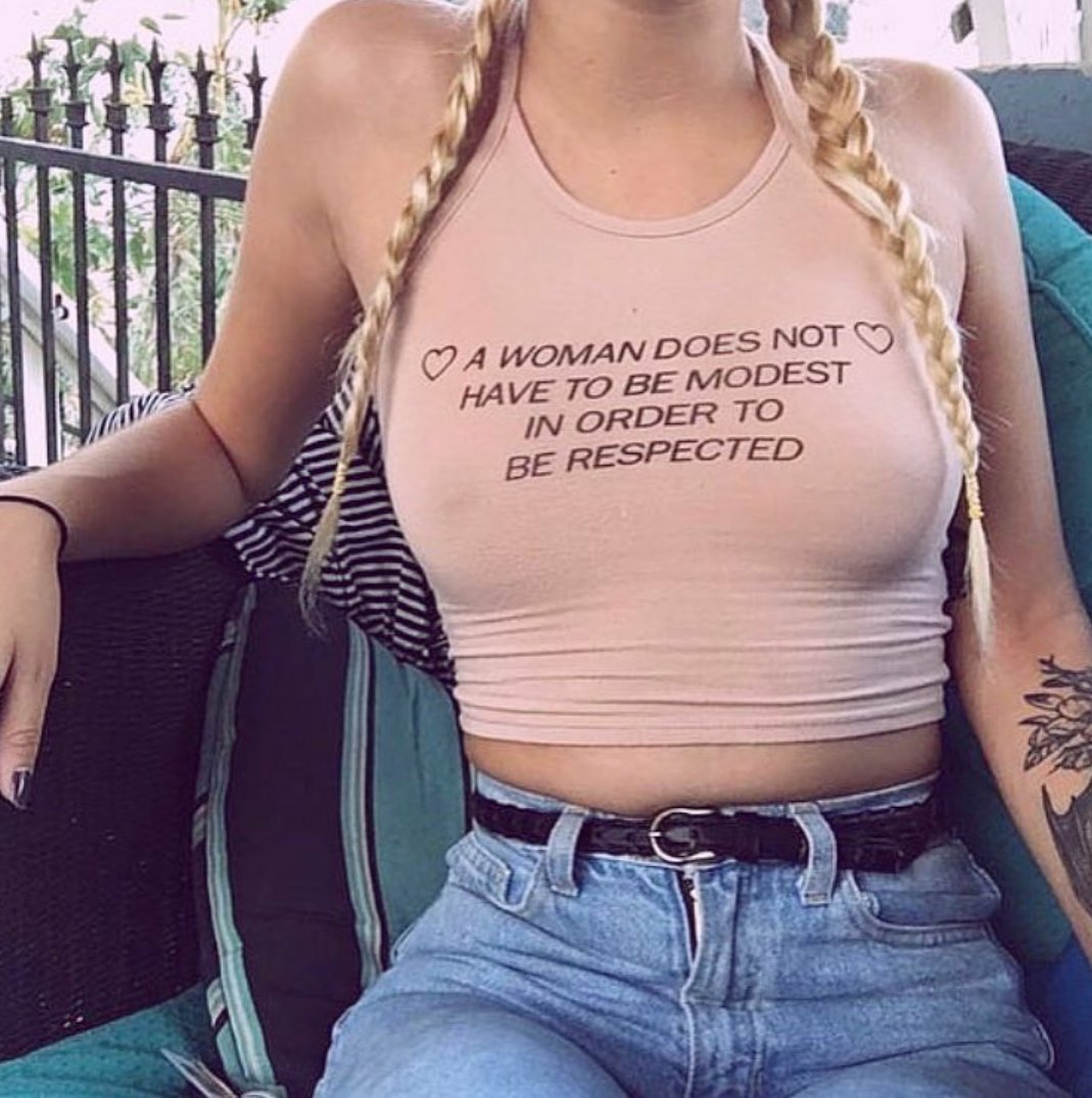 “For I conclude that the enemy is not 💄 lipstick, but guilt itself; we deserve lipstick, if we want it, AND free speech; we deserve to be sexual 💃 AND serious — or whatever we please. We are entitled to wear cowgal 🤠 boots to our own revolution." 
Naomi Wolf