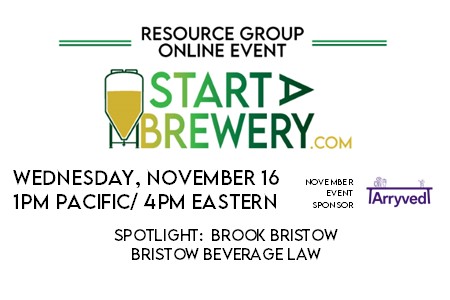 Beer Labels &amp; Formulas are on the agenda for the November Resource Group on Wednesday with Attorney at Lager Brook Bristow of <a href="/bristowbevlaw/">Bristow Beverage Law</a> in SC. Free.  Bring questions! Register: startabrewery.com/eventhub &amp; thank you to <a href="/arryved_pos/">Arryved</a> for sponsoring! #labels  #craftbeer #Legal