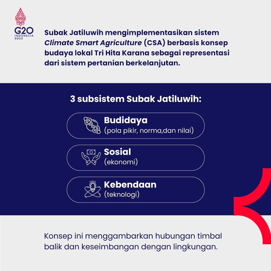 kemendespdt's tweet photo. Tahukah #SobatDesa bahwa Subak Jatiluwih yang berlokasi di Tabanan, Bali ditetapkan sebagai salah satu situs warisan dunia oleh UNESCO?

#KemendesPDTT
#G20Indonesia
#G20Updates
#GotongRoyong20 https://t.co/DGATXsflNy