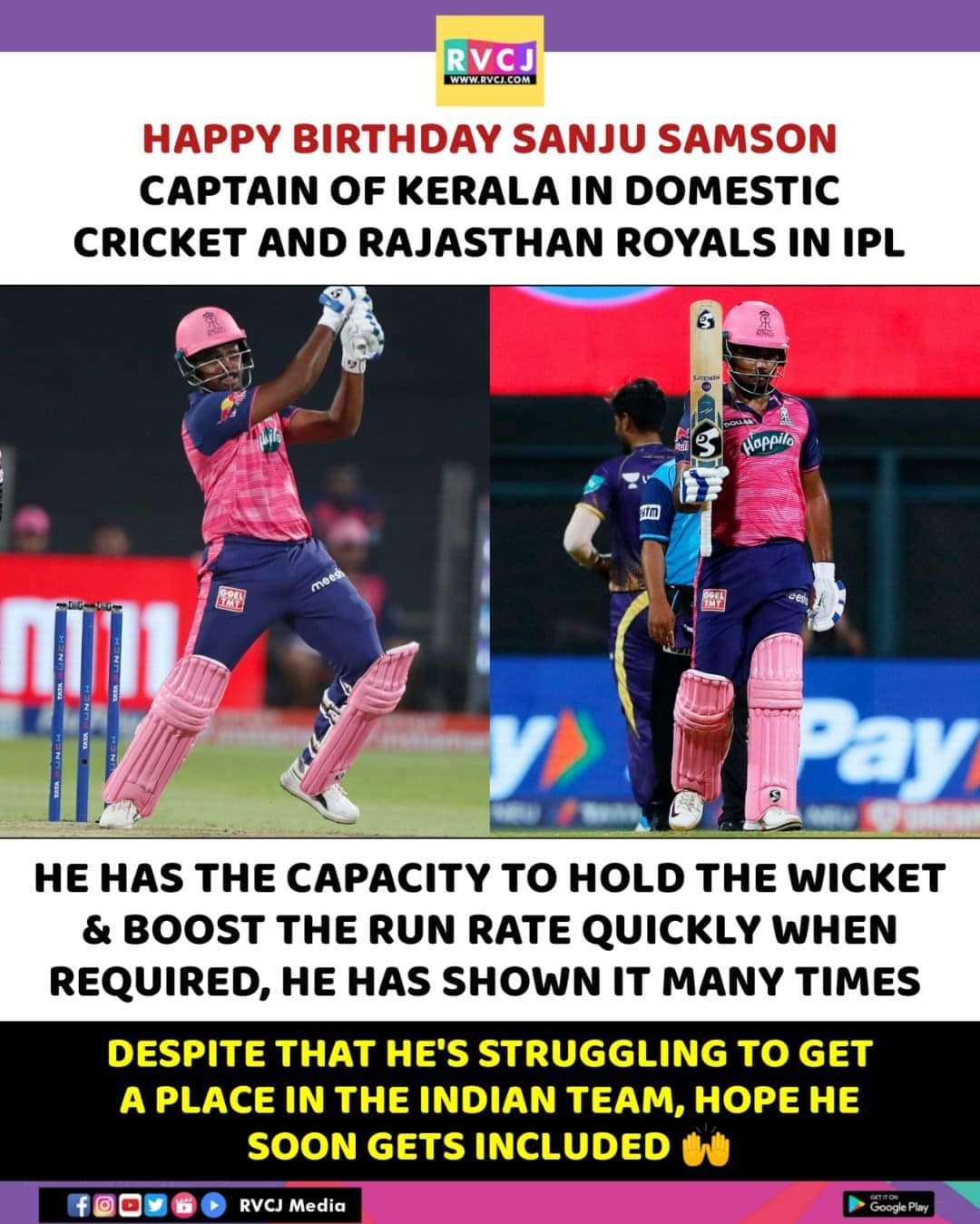 Happy Birthday Sanju Samson!  