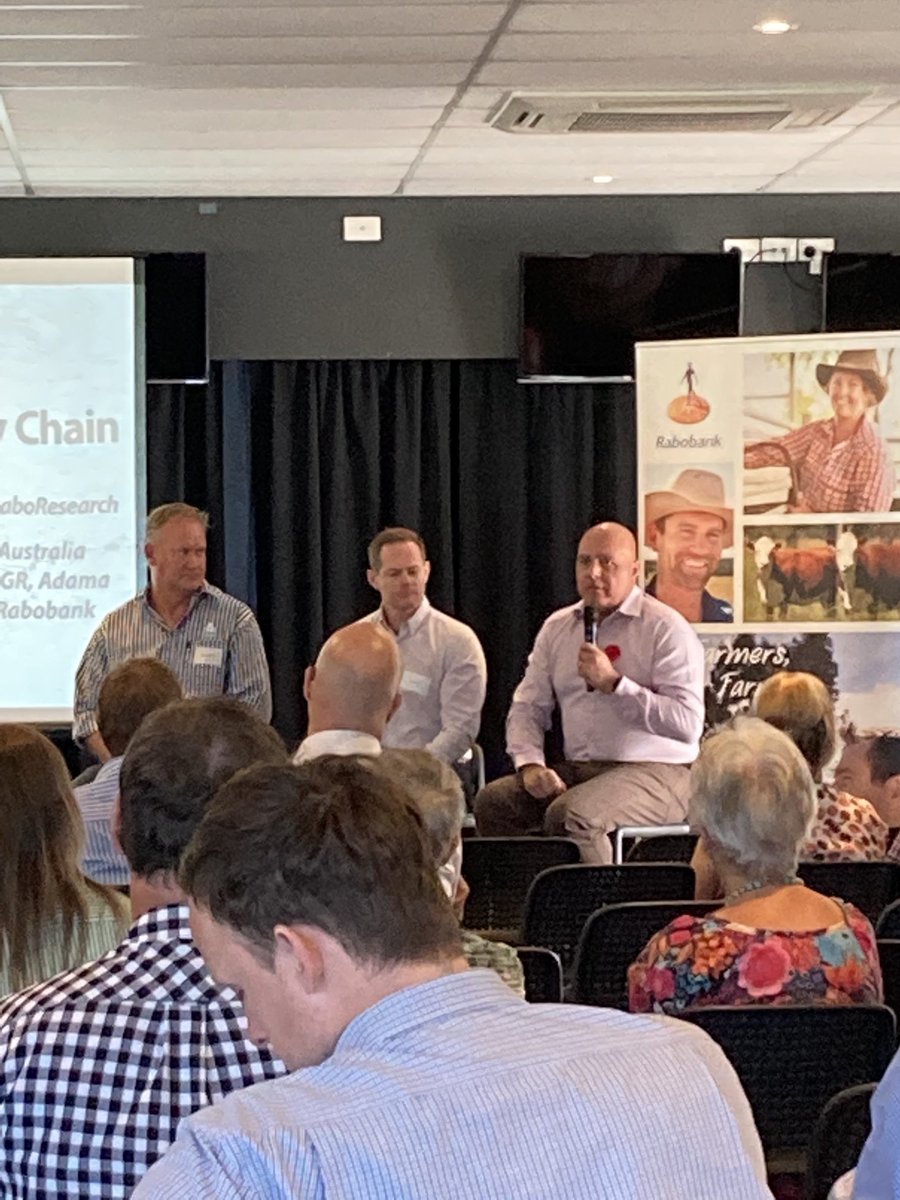 ⁦<a href="/RabobankAU/">Rabobank Australia</a>⁩ panel sustainability in the supply chain today  great to have Carl Duncan  ⁦⁦⁦<a href="/TeysAustralia/">Teys Australia</a>⁩ on the panel #carbon #agriculture #sustainabilty #beef #rockhampton