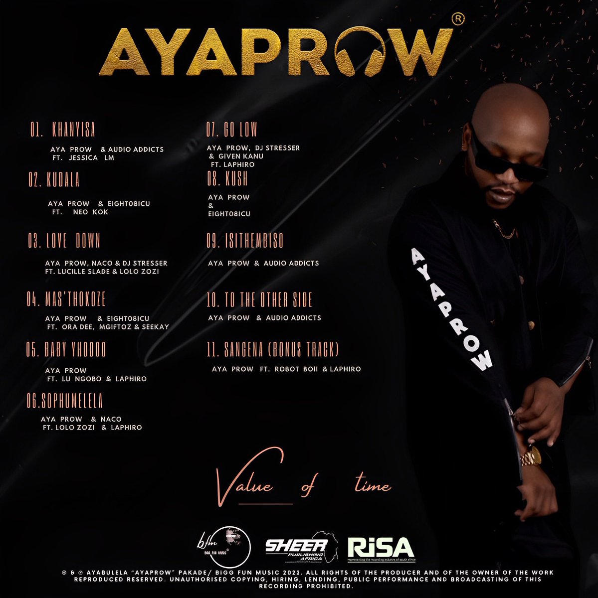 AYAPROW_BIGGFUN's tweet photo. Anticipated,all 10 years experience squeezed into 11 songs!! It’s finally out the #ValueOfTimeAlbum is available on all digital platforms worldwide thanks for your support.
LINK TO ALBUM:
https://t.co/7DTD5XfsAE https://t.co/xgMh4P8YXC
