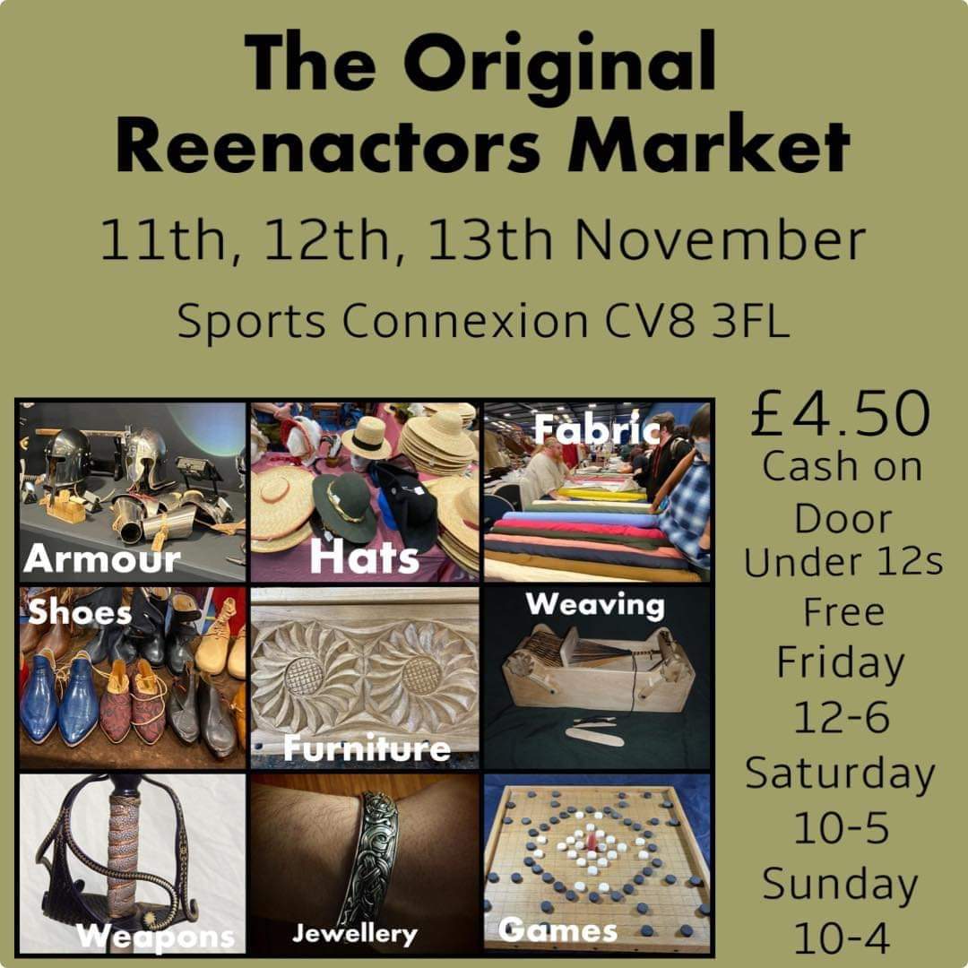 I'll be trading at TORM this weekend, come and find my stall if you are visiting the show, there are always free hugs on offer as well as the historical goodies on sale 😉