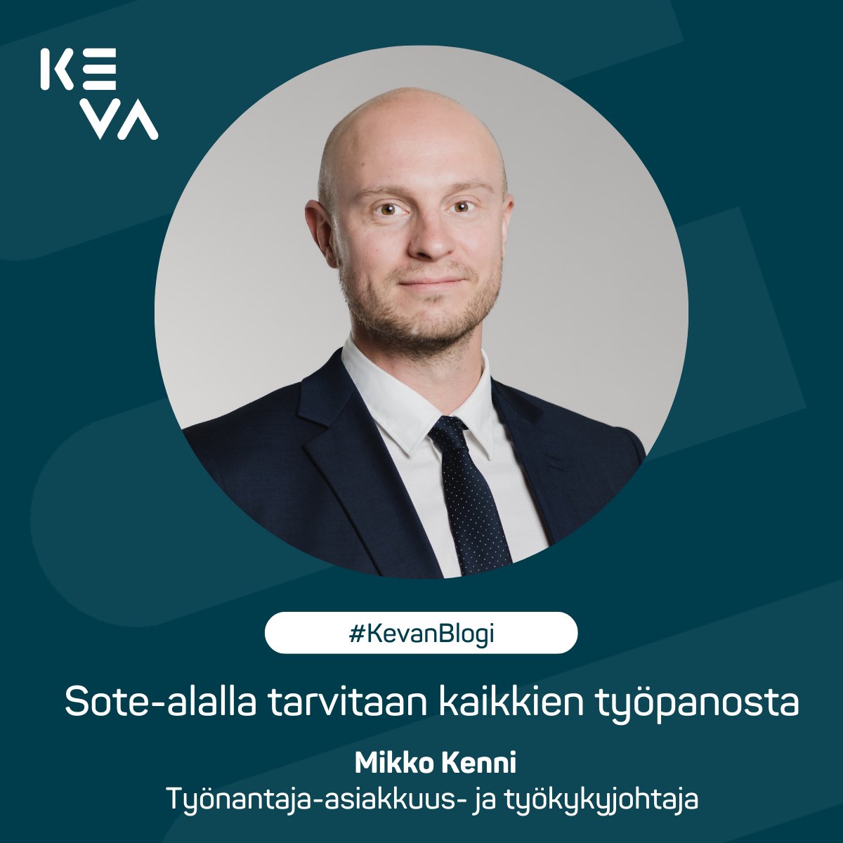 Hyvinvointialueille siirtyvistä työntekijöistä arviolta n. 10% on tehostetun tuen tarpeessa. Olemme koonneet materiaalin osatyökykyisten tukemiseen ja sujuviin työkykyprosesseihin organisaatiomuutoksessa, <a href="/MikkoKenni/">Mikko Kenni</a> vinkkaa.
📲 keva.fi/blogi-kirjoitu…

#hyvinvointialueet