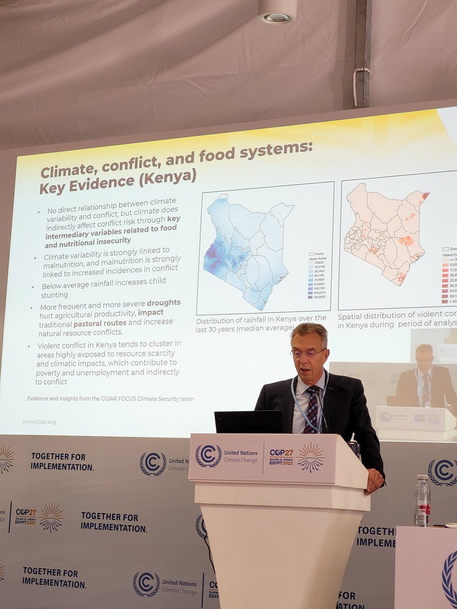 Grazia Pacillo (@pacillograzia) on Twitter photo Honoured to have <a href="/KropffMartin/">MartinKropff</a> presenting our evidence on the #climatesecurity nexus. #ClimateSecurityInitiative <a href="/CGIARlive/">CGIAR Live</a> live from <a href="/COP27P/">COP27</a> Honoured to have <a href="/KropffMartin/">MartinKropff</a> presenting our evidence on the #climatesecurity nexus. #ClimateSecurityInitiative <a href="/CGIARlive/">CGIAR Live</a> live from <a href="/COP27P/">COP27</a>