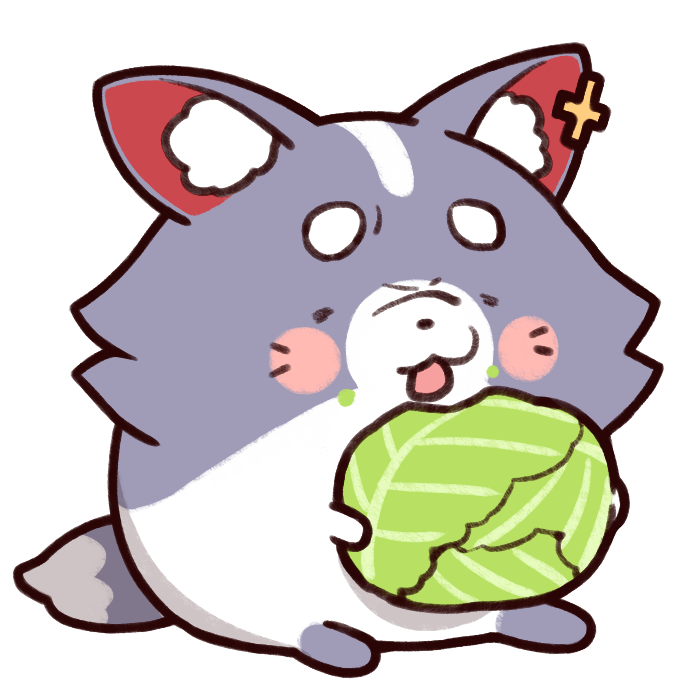 キャベツを食べる事しか出来ないミオファgifの透過素材です
#みおーん絵 https://t.co/fG4W7hHSEI 