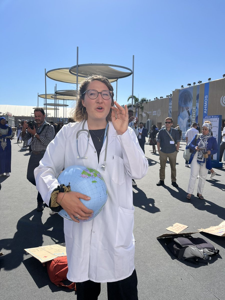 Fossil fuels kill! The health sector at #COP27 is calling to stop all fossil fuels  subsidies and phase out coal. #stopfossilfuels #healthyclimate