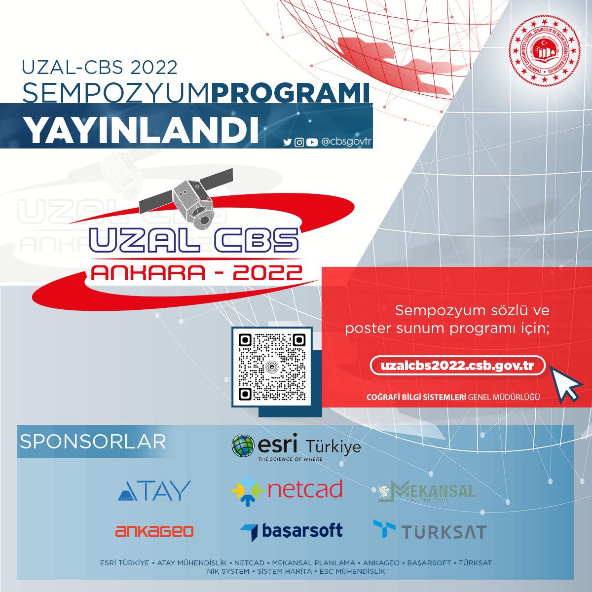 Dr.Hüseyin Bayraktar (@huseyinbayraktr) on Twitter photo UZAL-CBS 2022 Sempozyum Programımız yayınlandı.
17-18 Kasım 2022 tarihlerinde Ankara’da yapılacak sempozyum sözlü ve poster sunum programı için;
▶️ uzalcbs2022.csb.gov.tr
#uzalcbs2022 #uzalcbs <a href="/cbsgovtr/">Coğrafi Bilgi Sistemleri G.M.</a> UZAL-CBS 2022 Sempozyum Programımız yayınlandı.
17-18 Kasım 2022 tarihlerinde Ankara’da yapılacak sempozyum sözlü ve poster sunum programı için;
▶️ uzalcbs2022.csb.gov.tr
#uzalcbs2022 #uzalcbs <a href="/cbsgovtr/">Coğrafi Bilgi Sistemleri G.M.</a>