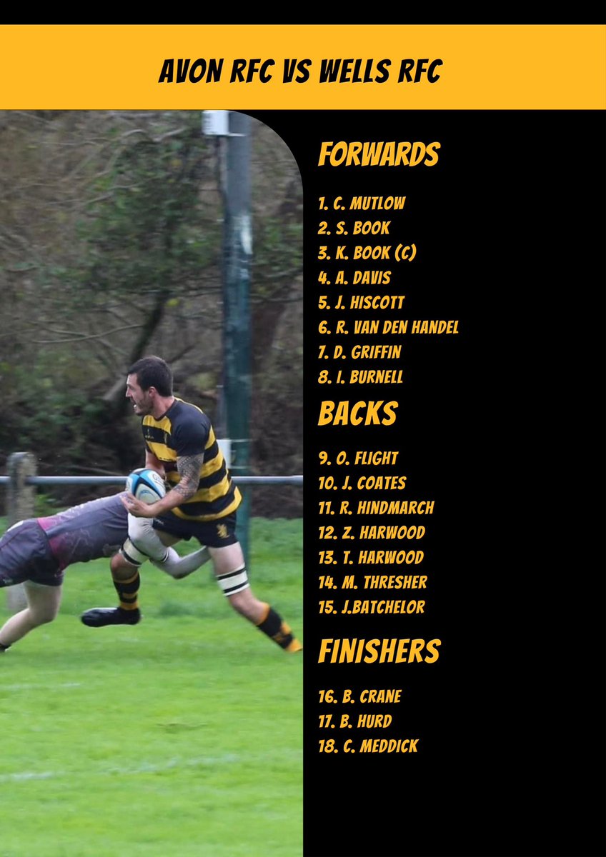 🏉 SQUAD 🏉

Our 1st XV to face Wells RFC away.

Good luck lads!