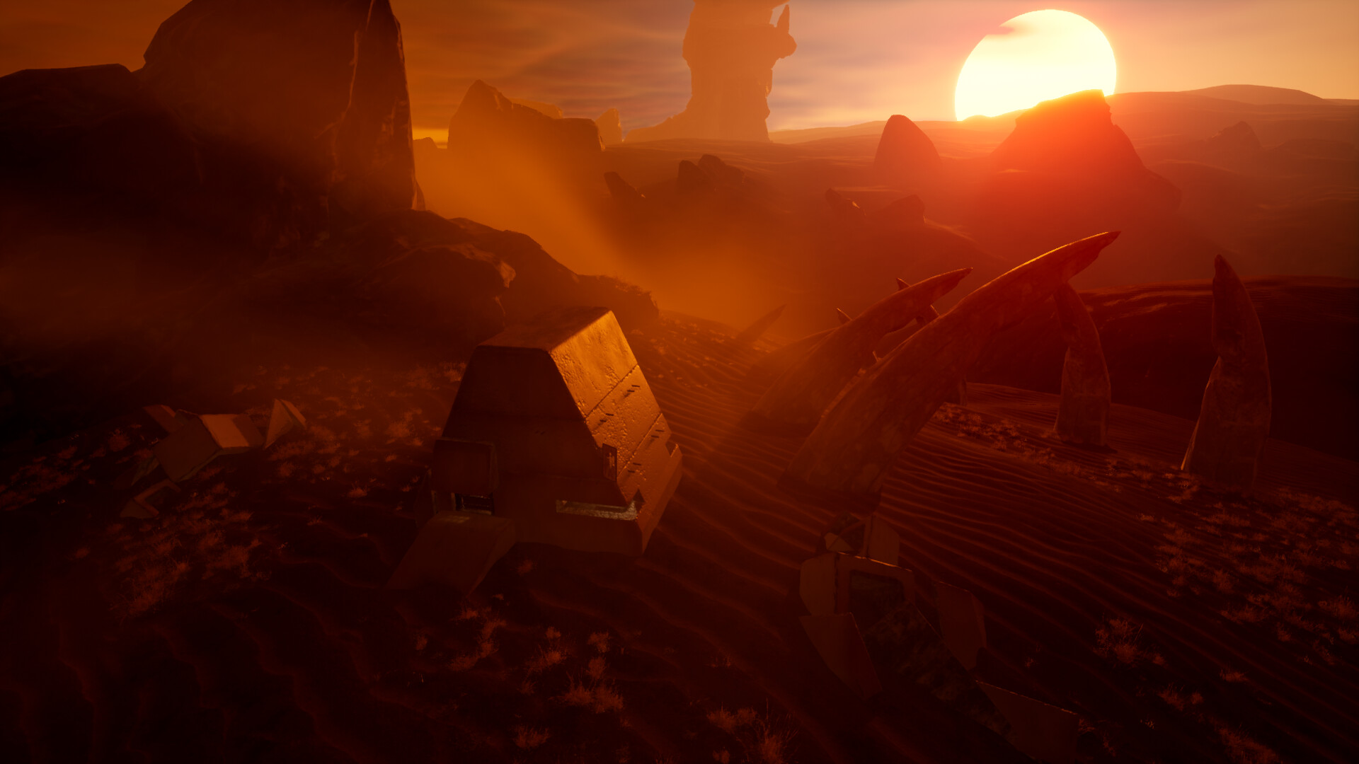 Kenshi on Twitter "砂漠の衛星 「Kenshi」から発想を得たコンセプトアート（Unreal Engine） and